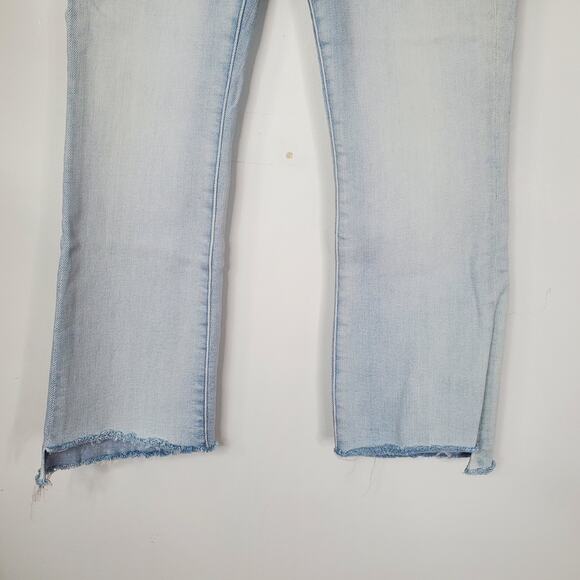 Mother The Insider Crop Step Fray High Rise Bootcut Jeans Sexico Mexico Size 28 - Picture 5 of 12